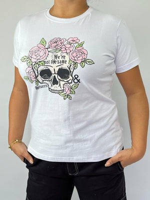 Blusinha Caveira Floral