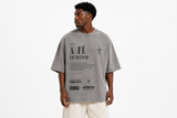 Oversized Rei Estonada Cinza