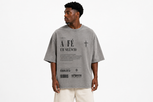 Oversized Rei Estonada Cinza