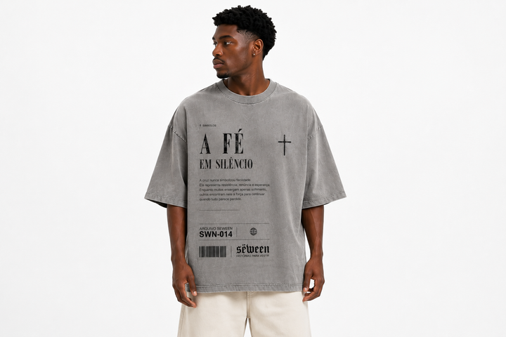 Oversized Rei Estonada Cinza