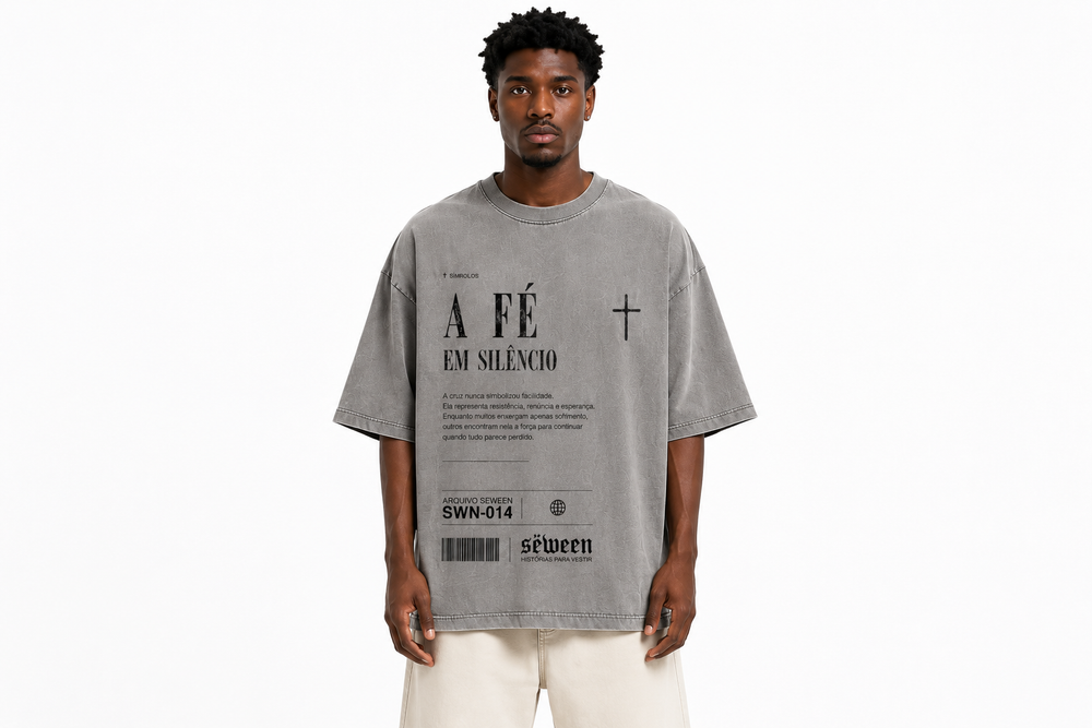 Oversized Rei Estonada Cinza