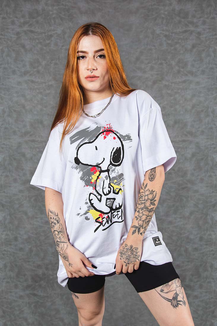 Camiseta Regular Snoopy Seween