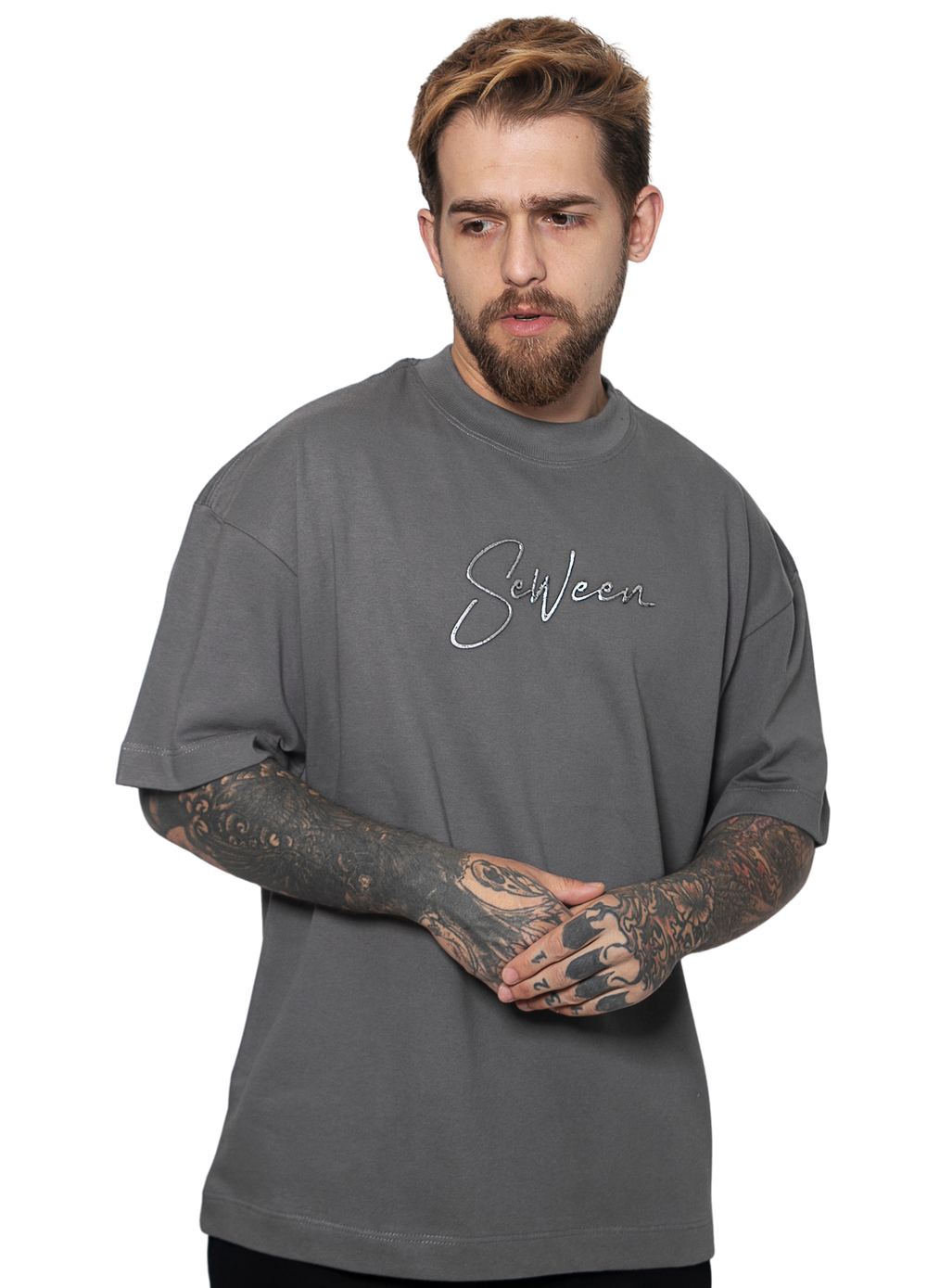 Oversized Boxy Rubri Foil Relevo