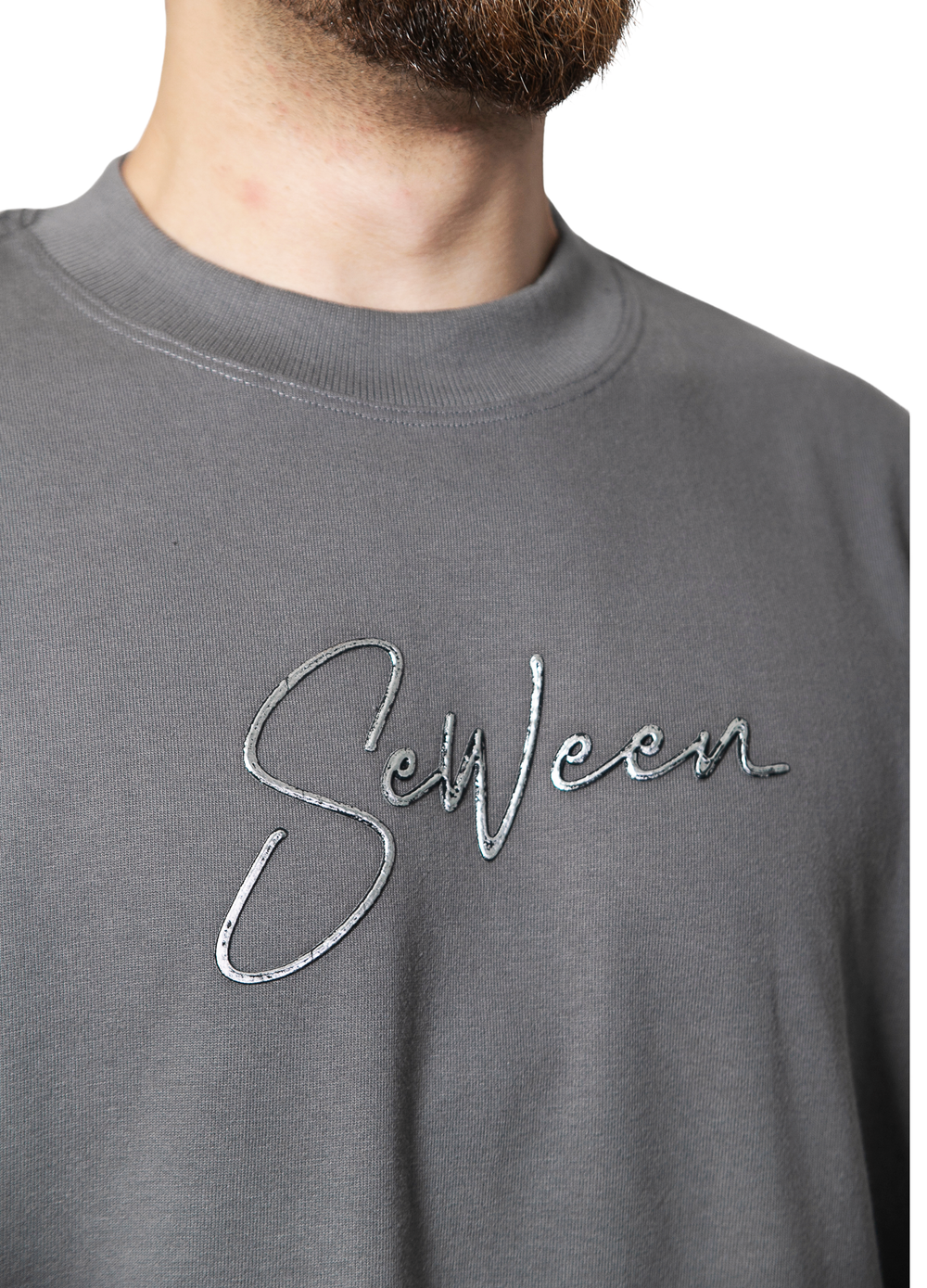 Oversized Boxy Rubri Foil Relevo