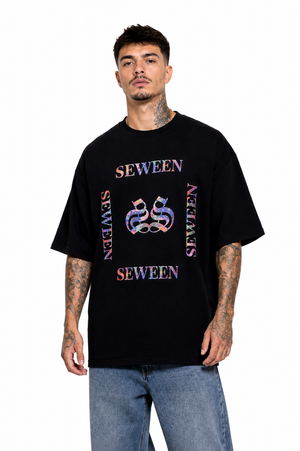 Camiseta Oversized Logo Espelhado