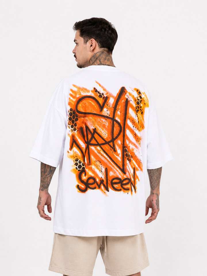 Camiseta Oversized  Artistic Graffiti