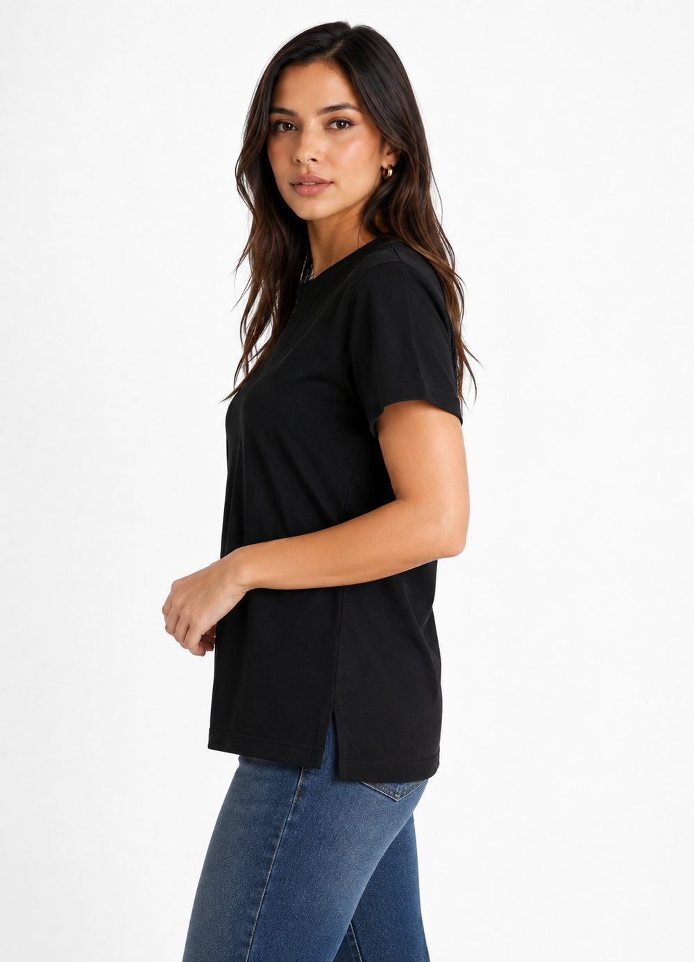 T-SHIRT FEMININA MALHÃO