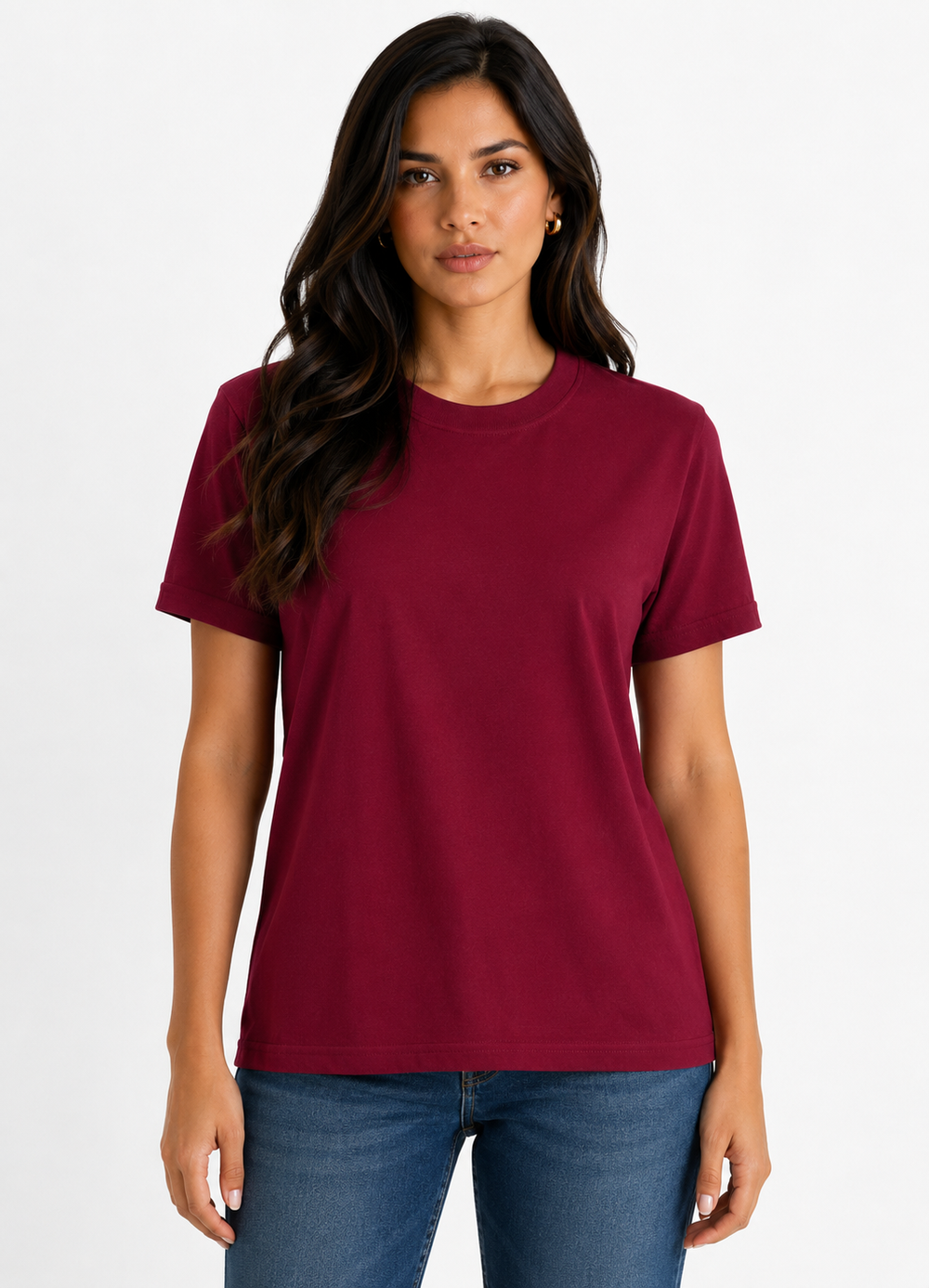 T-SHIRT FEMININA MALHÃO