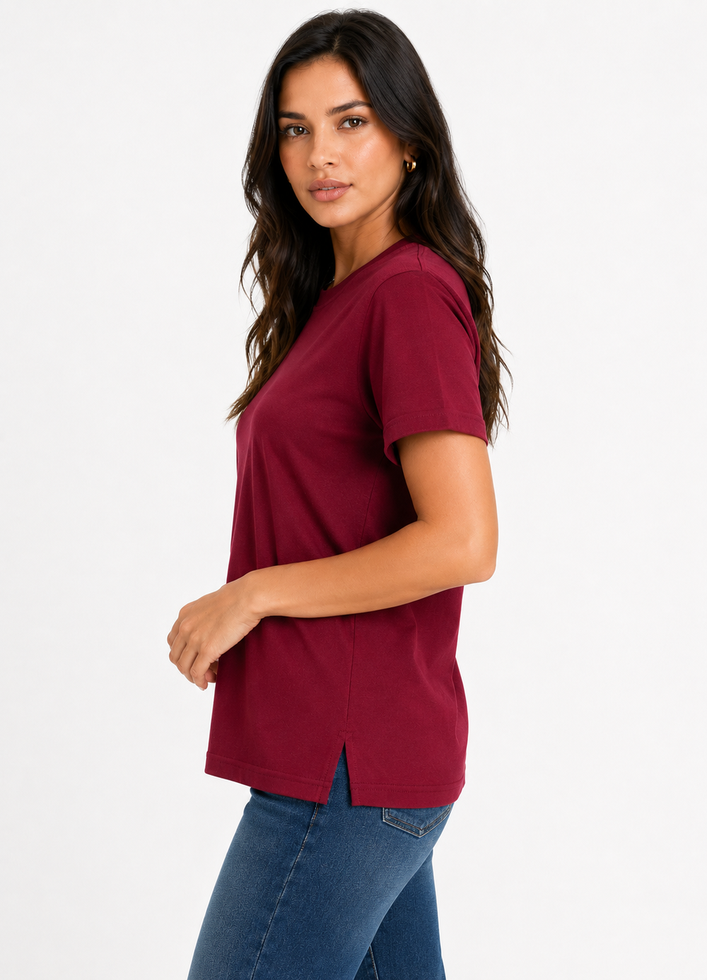 T-SHIRT FEMININA MALHÃO