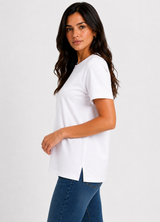 T-SHIRT FEMININA MALHÃO