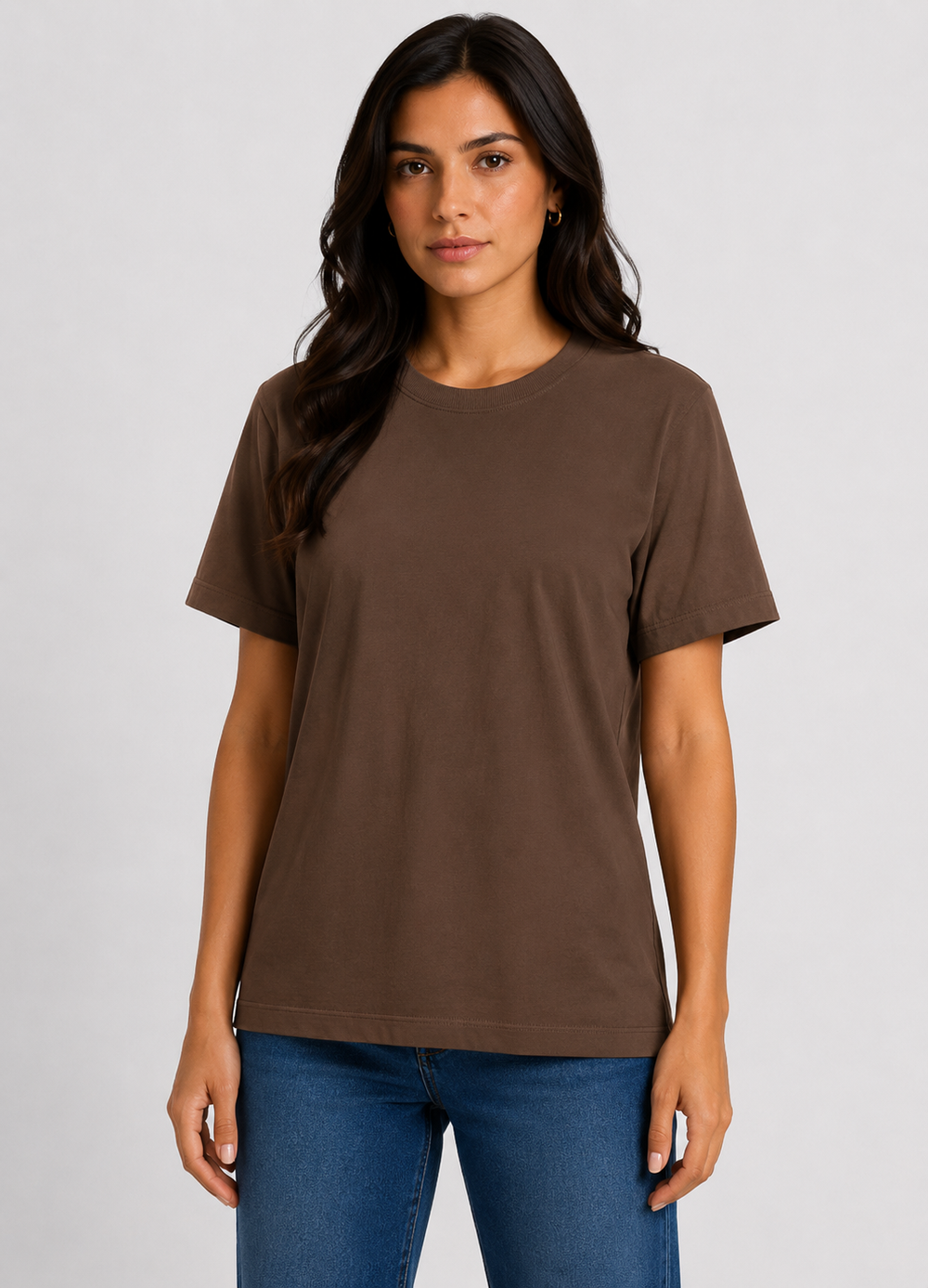T-SHIRT FEMININA MALHÃO