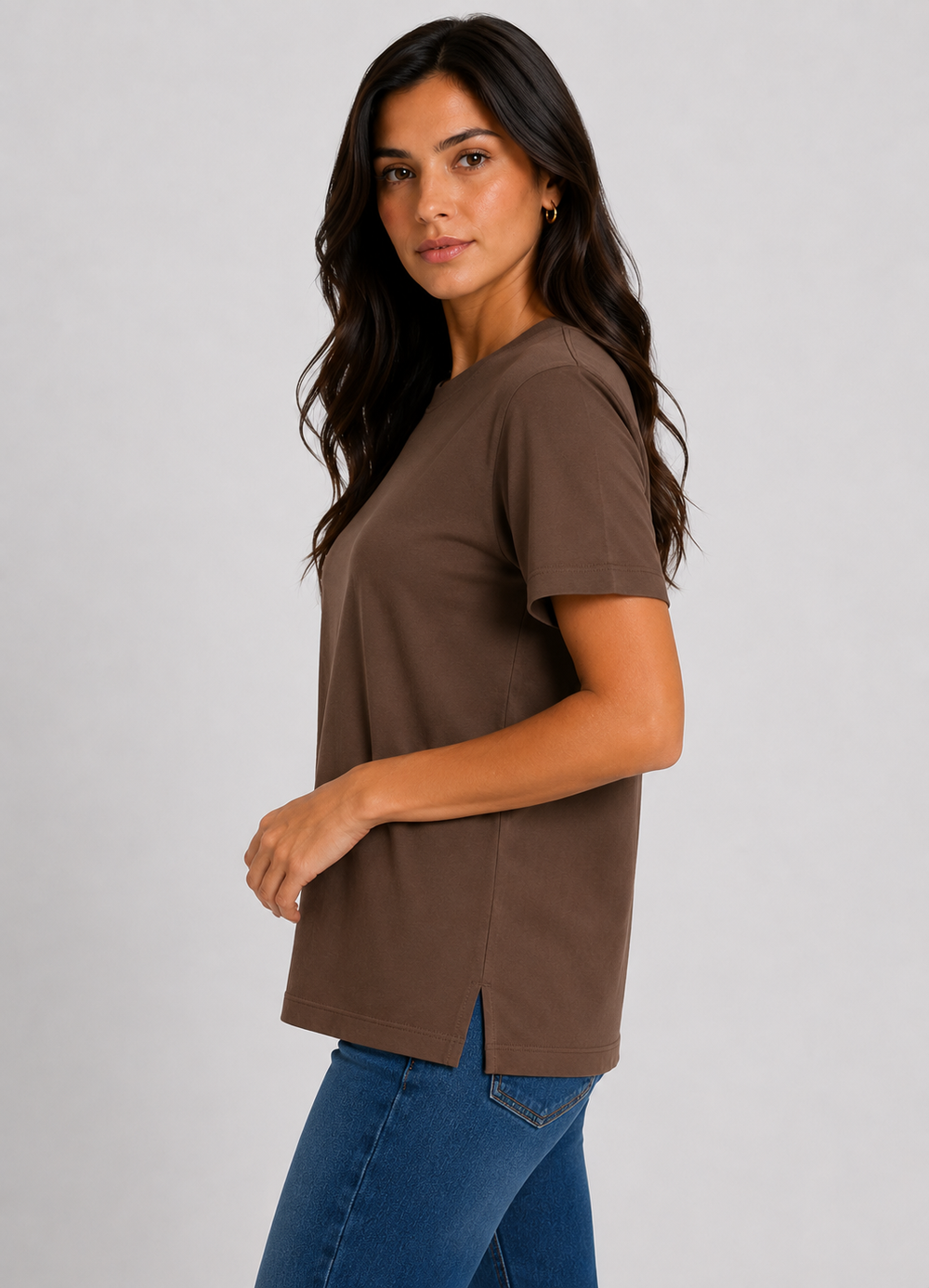 T-SHIRT FEMININA MALHÃO