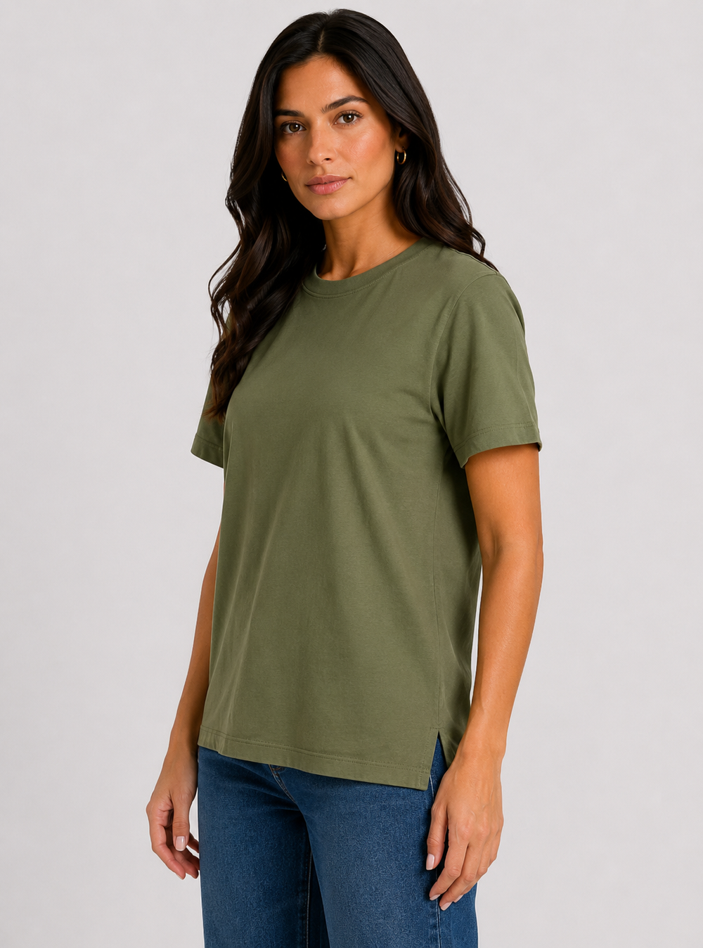 T-SHIRT FEMININA MALHÃO