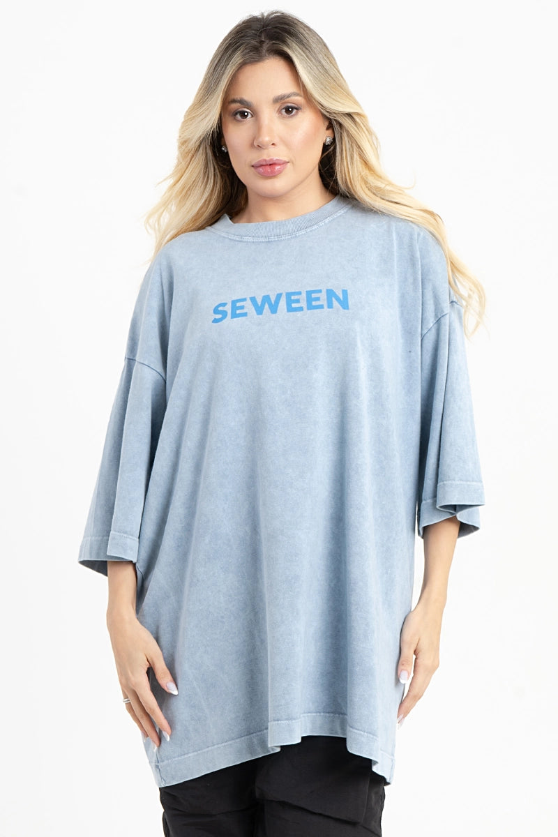 OVERSIZED SWN BLUE ESTONADA