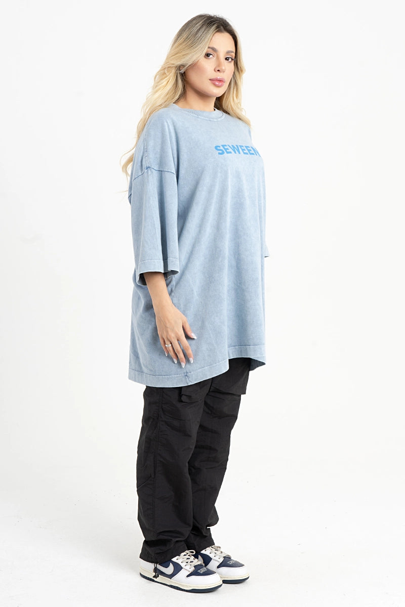 OVERSIZED SWN BLUE ESTONADA
