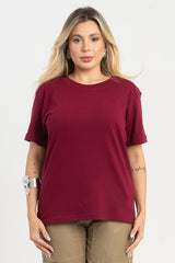 T-SHIRT FEMININA MALHÃO