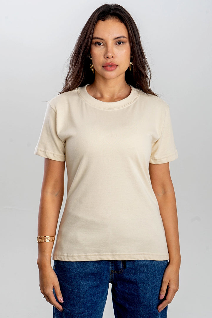 T-SHIRT FEMININA MALHÃO