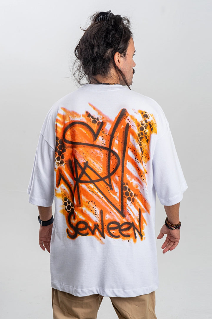 Camiseta Oversized  Artistic Graffiti