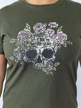 Blusinha Caveira Floral