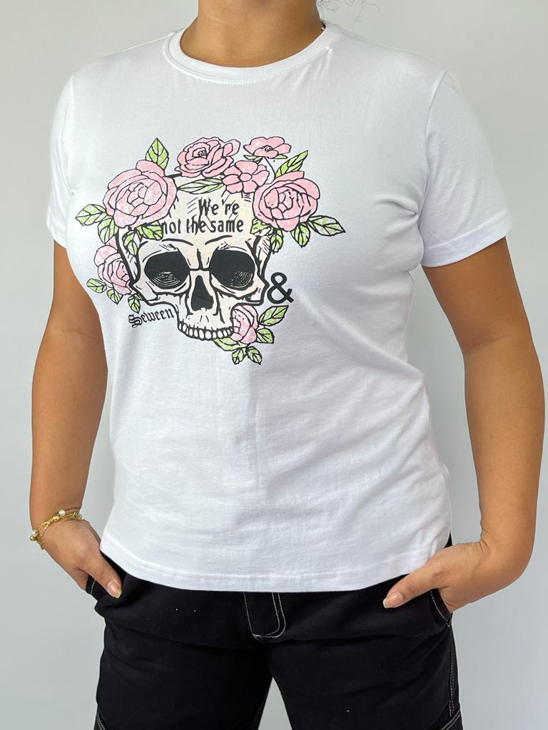 Blusinha Caveira Floral