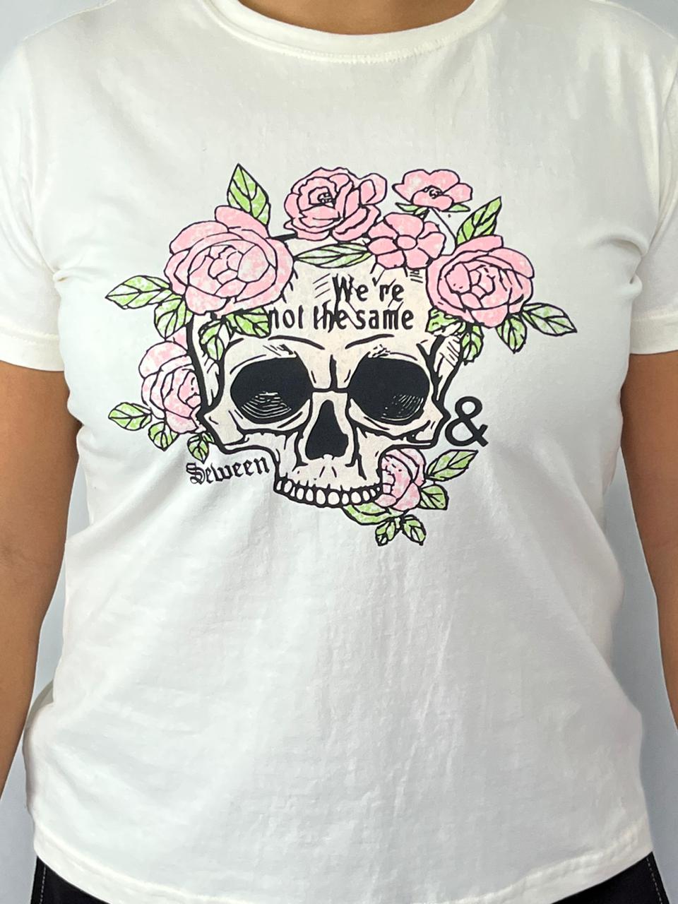 Blusinha Caveira Floral