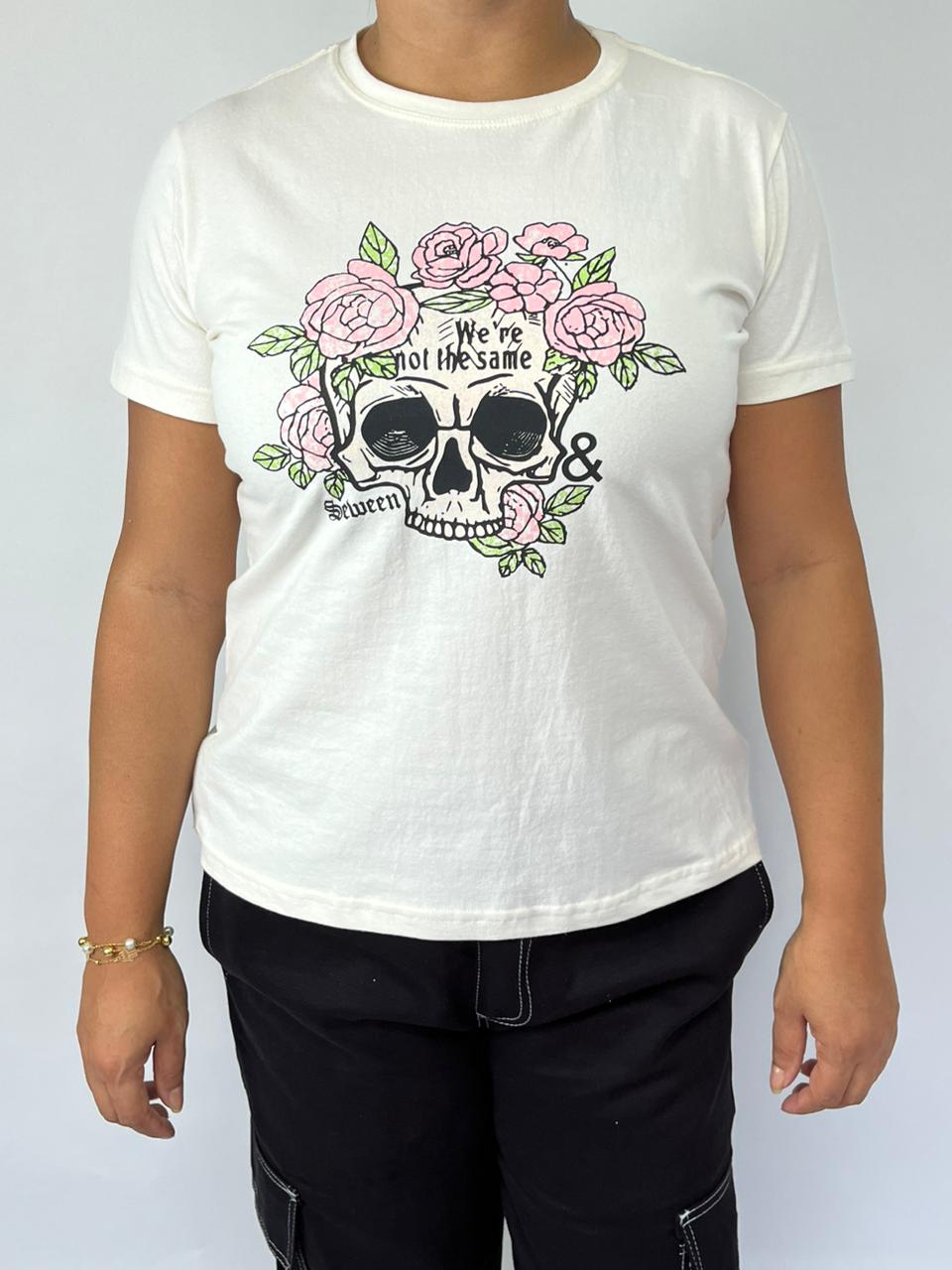Blusinha Caveira Floral