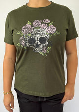 Blusinha Caveira Floral