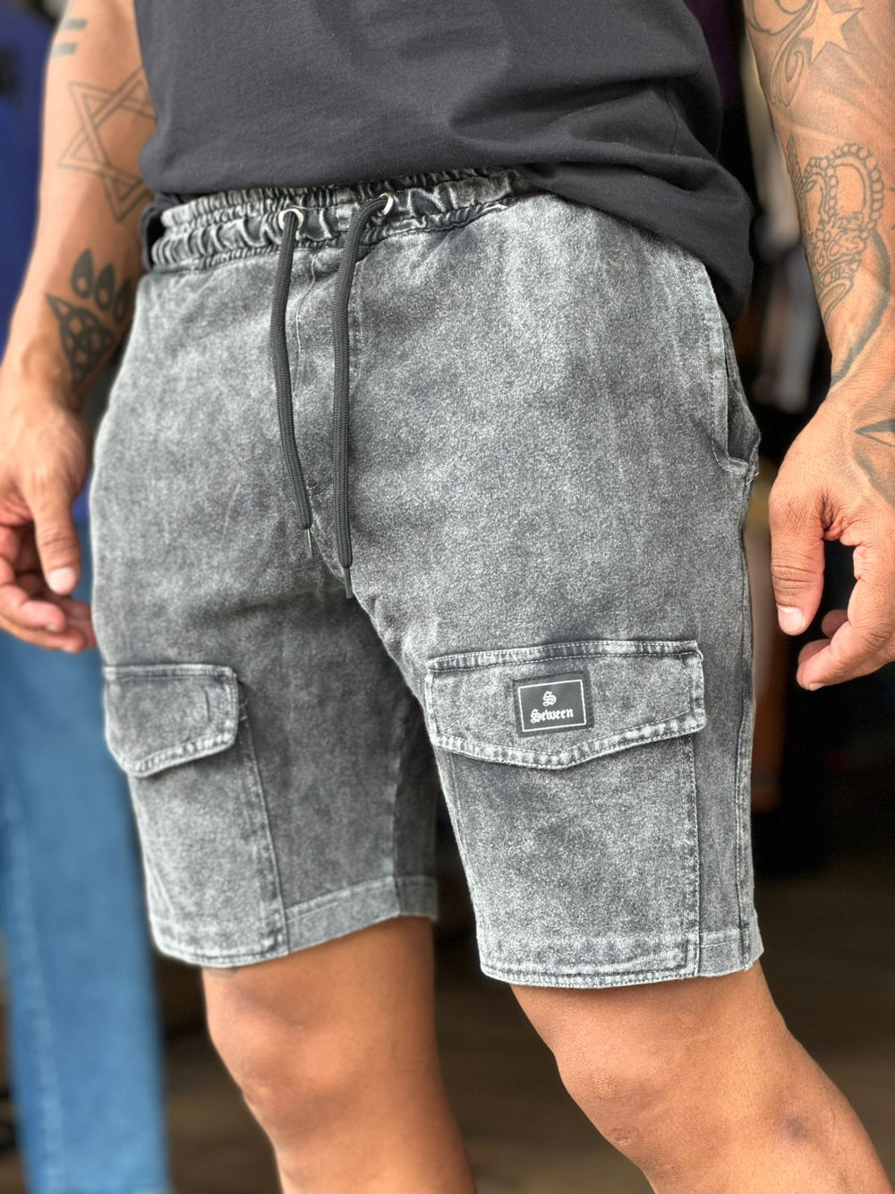 Shorts Estonado Cargo