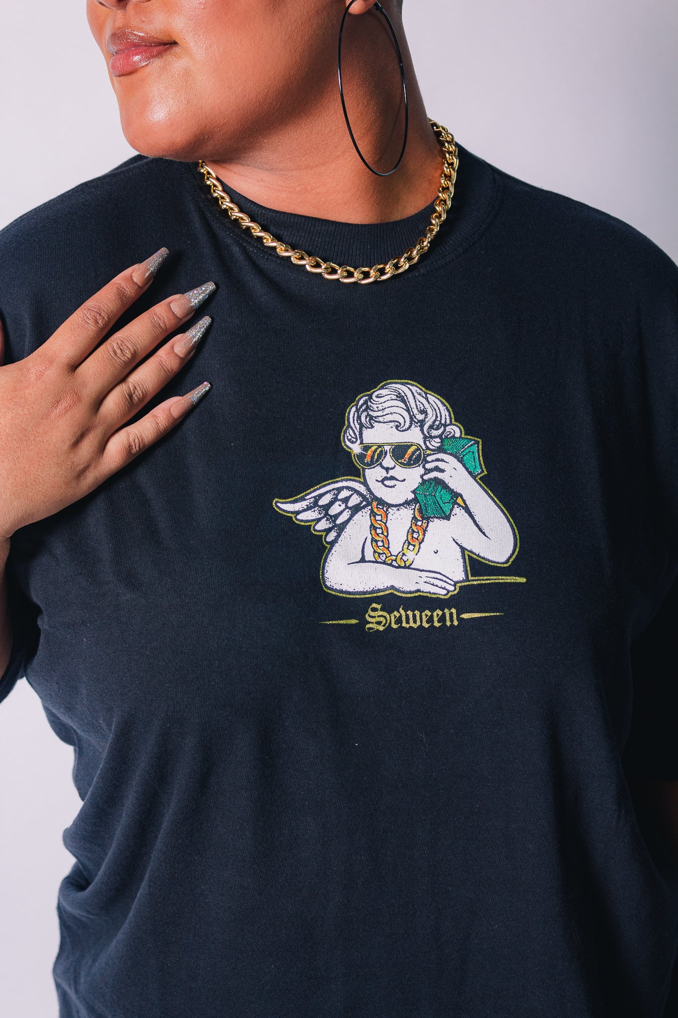 Camiseta Oversized Anjo