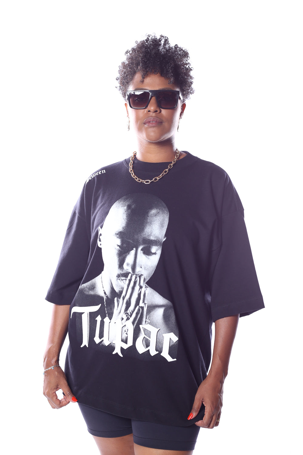 Camiseta Oversized Tupac Shakur
